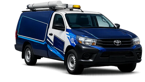 Our drain service van out on a Parramatta job