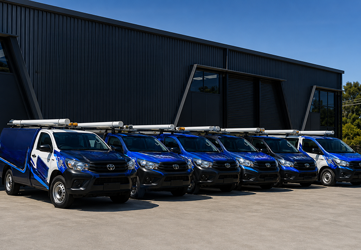Fleet of Parramatta Blocked Drains plumbing vans