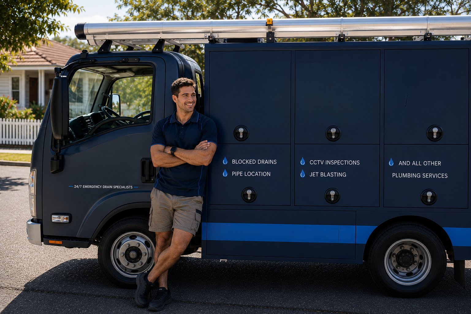 Plumber with Parramatta Blocked Drains van